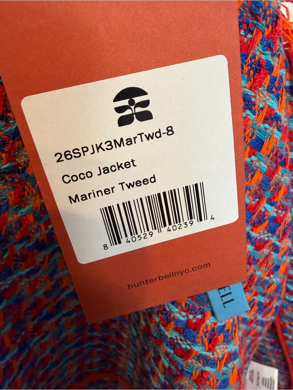 H Hunter Bell Coco Jacket in Mariner Tweed - Picture 7 of 9
